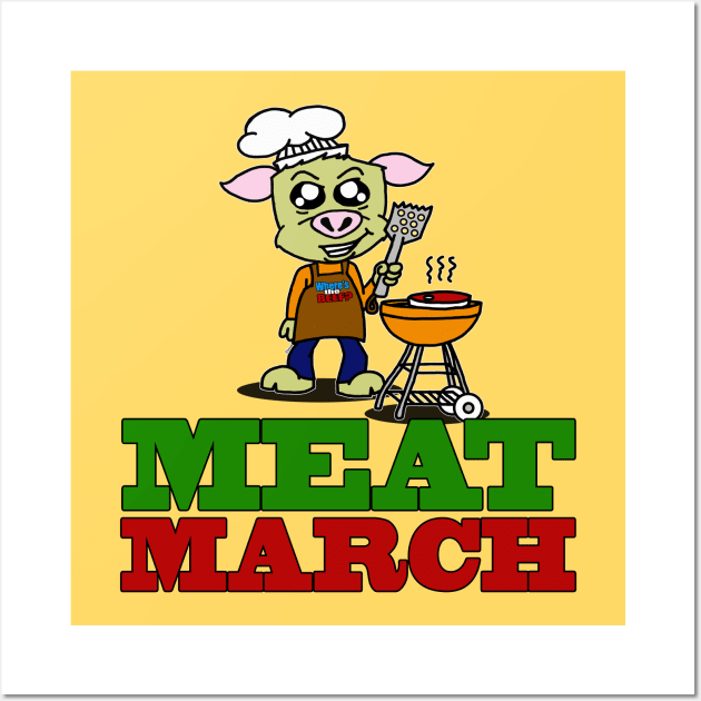 Meat March Wall Art by BogusPunkin Studios 